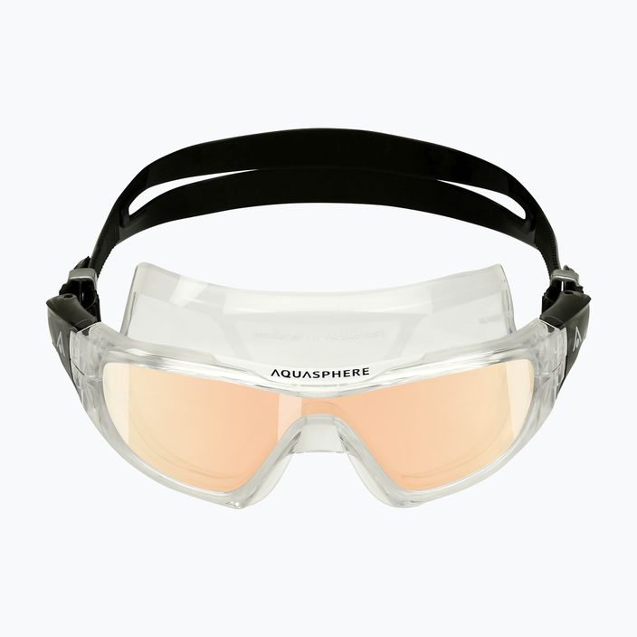 Mască de înot Aquasphere Vista Pro transparentă/neagră/oglindă irizată MS5040001LMI 7