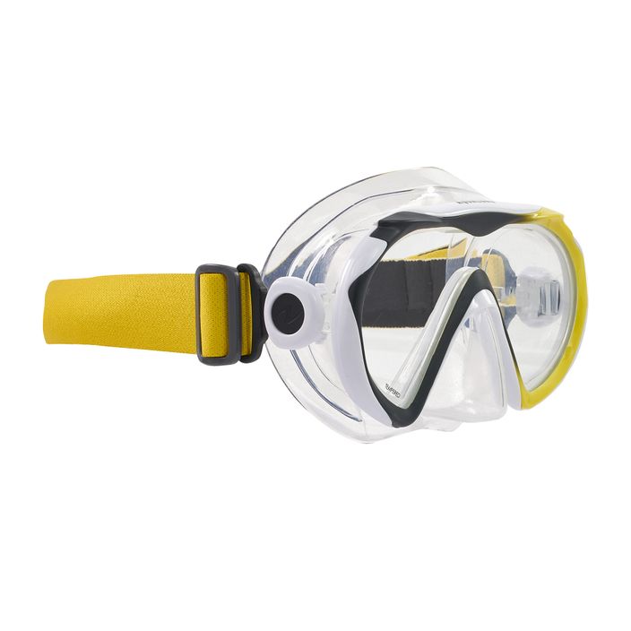 Mască de scufundări Aqualung Compass negru/galben MS5380107 2