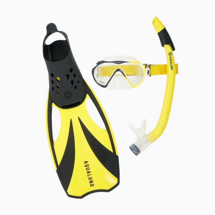 Set de snorkeling Aqualung Compass negru/galben SR4110107S 13