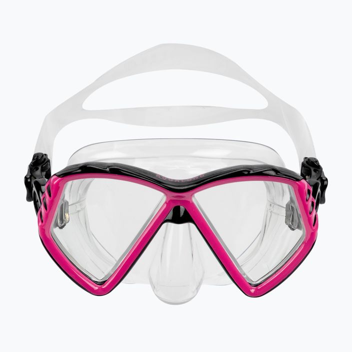 Mască de scufundări pentru copii Aqualung Cub transparent/roz MS5530002 2