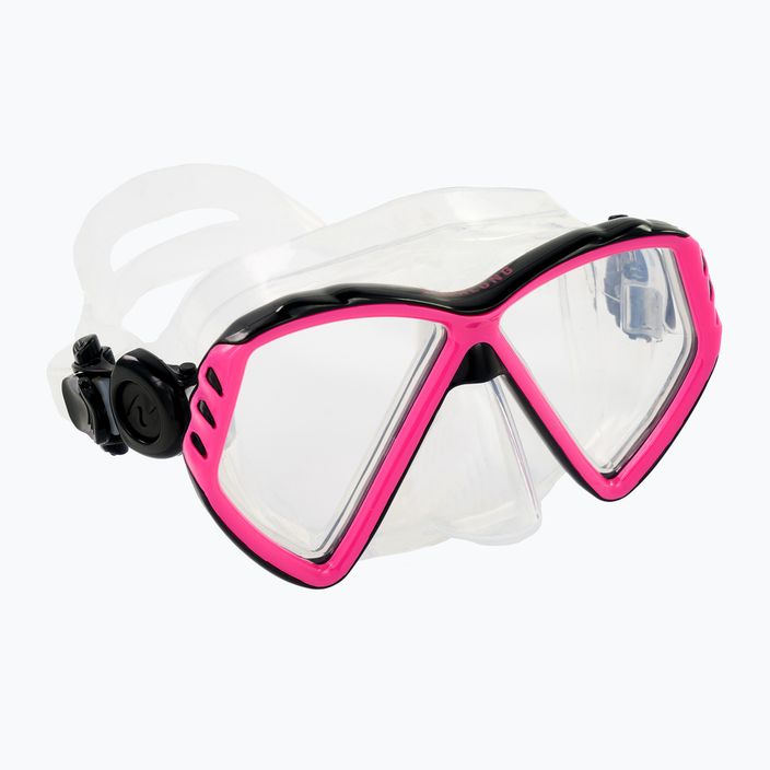 Mască de scufundări pentru copii Aqualung Cub transparent/roz MS5530002 6