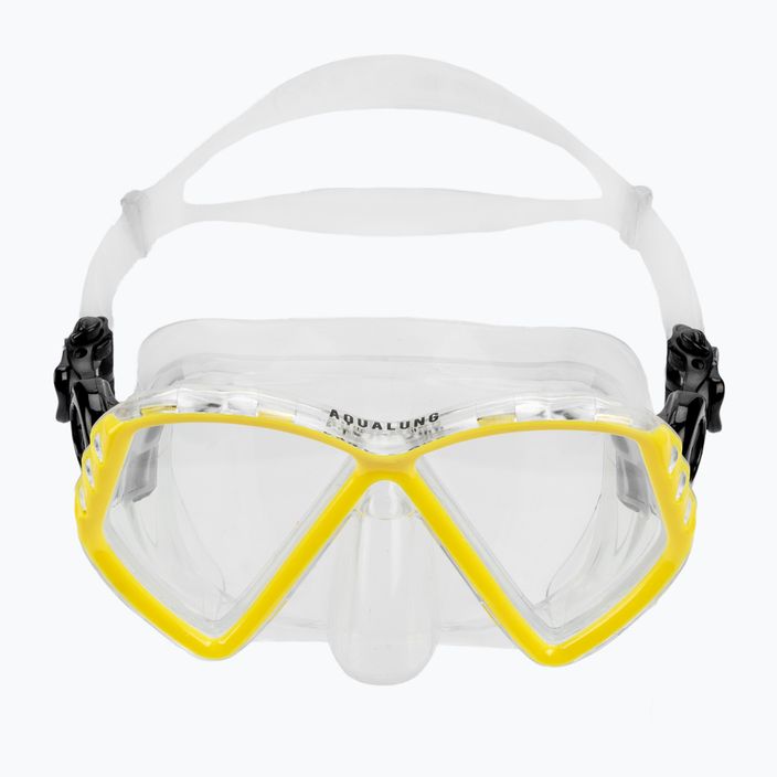 Mască de scufundări pentru copii Aqualung Cub transarent/galbenă MS5540007 2