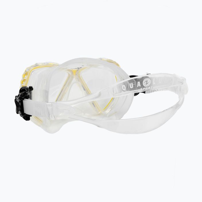 Mască de scufundări pentru copii Aqualung Cub transarent/galbenă MS5540007 4