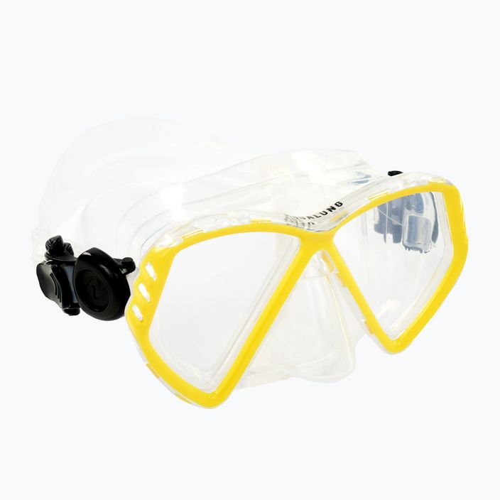 Mască de scufundări pentru copii Aqualung Cub transarent/galbenă MS5540007 6