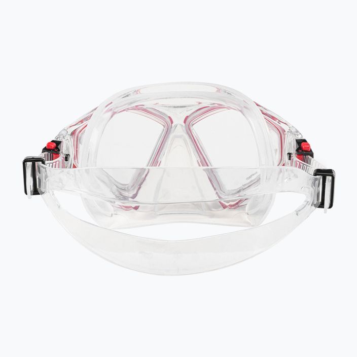 Mască de scufundări Aqualung Hawkeye transparent/roșu MS5570006 5