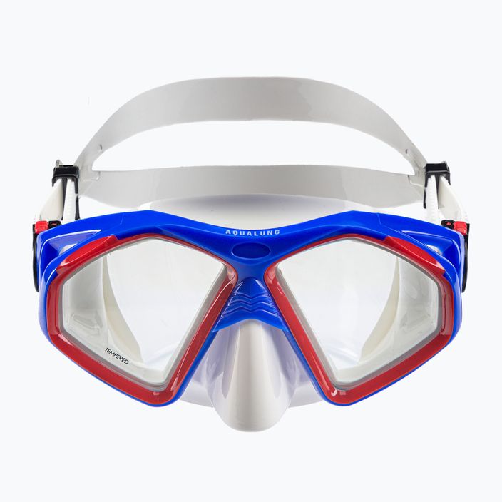 Mască de scufundări Aqualung Hawkeye alb/albastru MS5570940 2