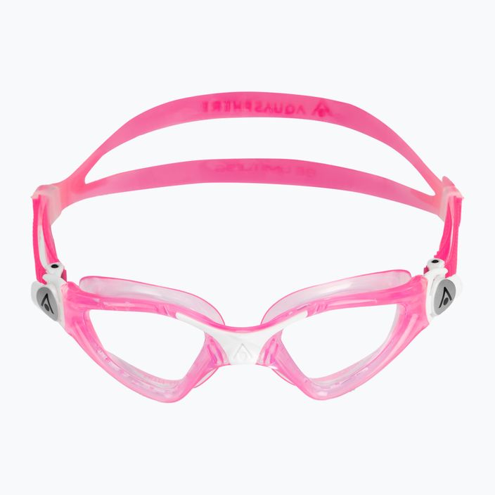Ochelari de înot pentru copii Aquasphere Kayenne roz / alb / lentile transparente EP3190209LC 2