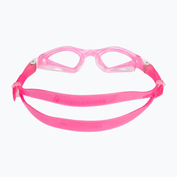 Ochelari de înot pentru copii Aquasphere Kayenne roz / alb / lentile transparente EP3190209LC 5