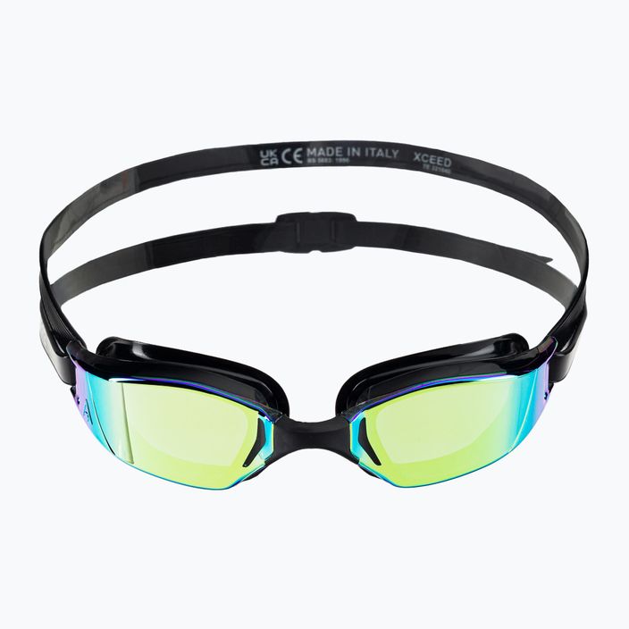 Ochelari de înot Aquasphere Xceed negru / negru / lentile oglindă galben EP320010101LMY 2