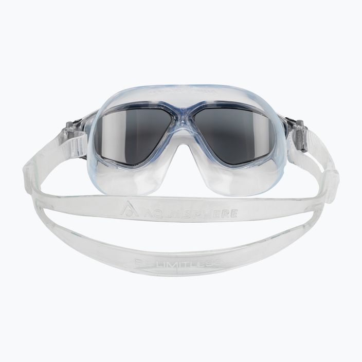 Mască de înot Aquasphere Vista transparentă/gri închis/fumurie MS5600012LD 5