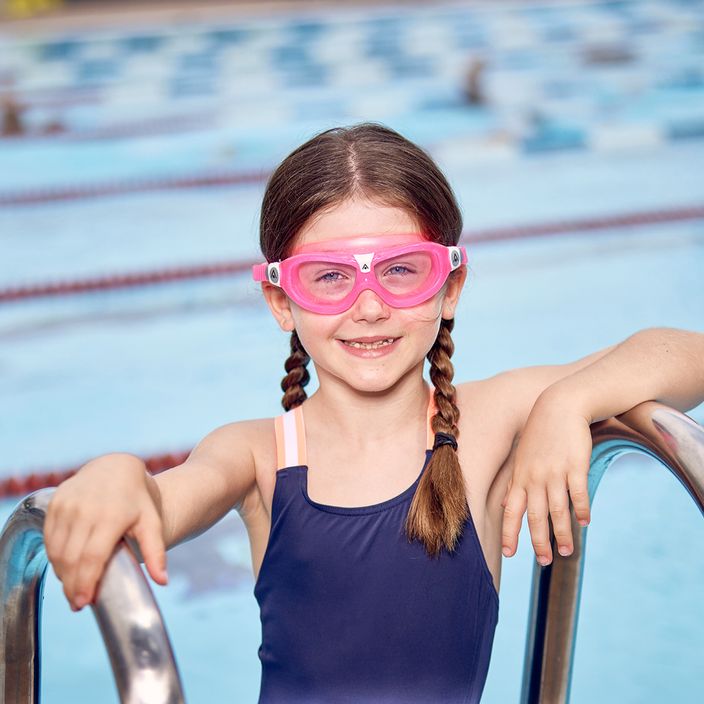 Mască de înot pentru copii Aquasphere Seal Kid 2 albastru/roz/clear MS5610202LC 5