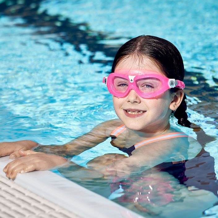 Mască de înot pentru copii Aquasphere Seal Kid 2 albastru/roz/clear MS5610202LC 7