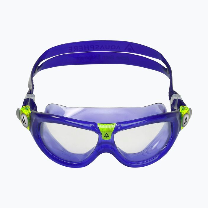 Mască de înot pentru copii Aquasphere Seal Kid 2 roșu/purpuriu/lime pentru copii 2