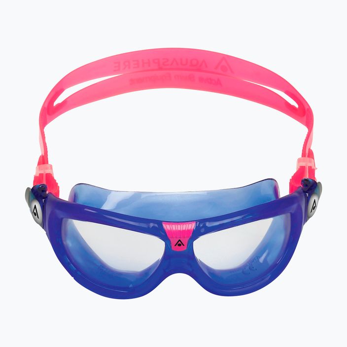 Mască de înot pentru copii Aquasphere Seal Kid 2 roz/roz/clară MS5614002LC 2