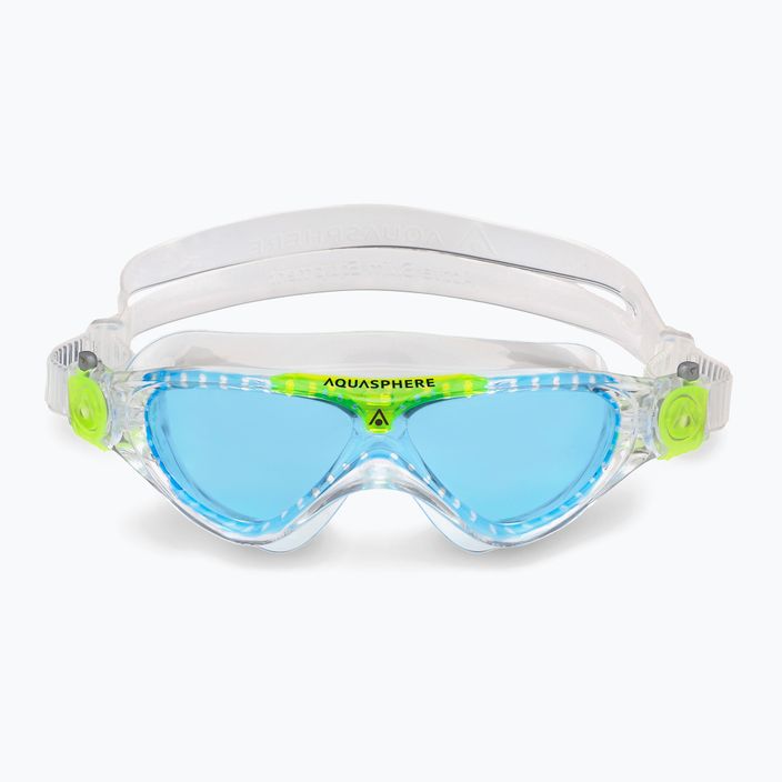 Mască de înot pentru copii Aquasphere Vista transparentă/verde deschis/albastru MS5630031LB 7
