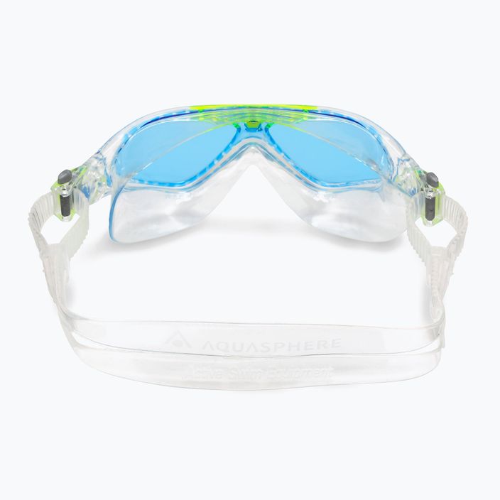 Mască de înot pentru copii Aquasphere Vista transparentă/verde deschis/albastru MS5630031LB 8