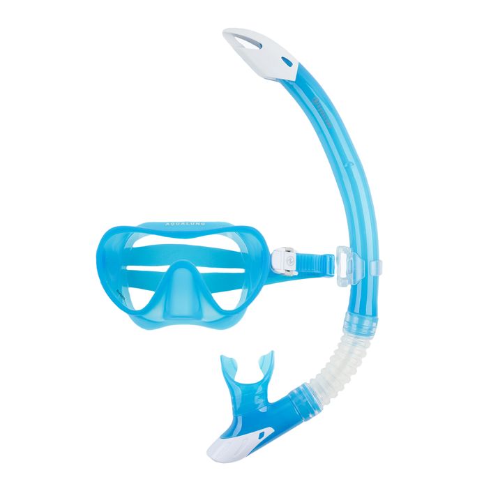 Set de snorkeling  Aqualung Combo Nabul mască + tub blue/white 2