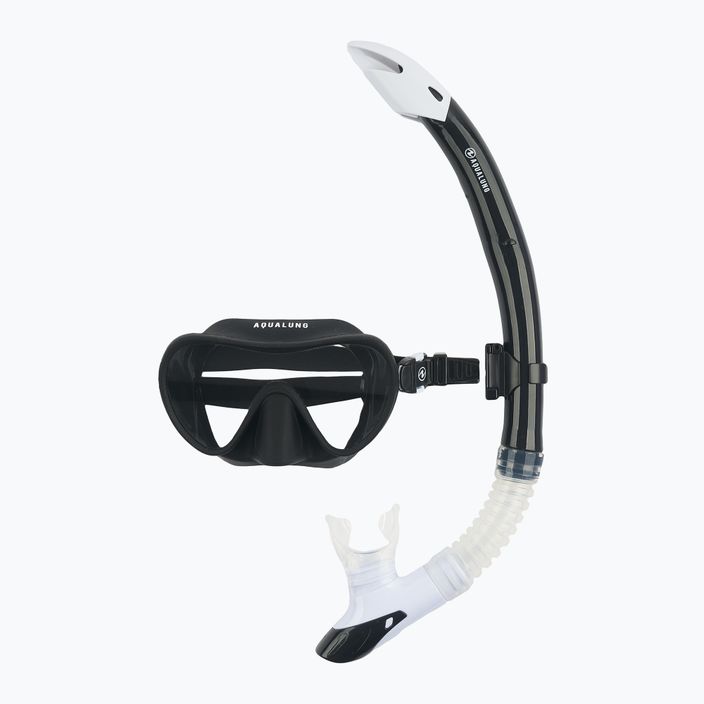 Set de snorkeling Aqualung Combo Nabul mască+ tub black