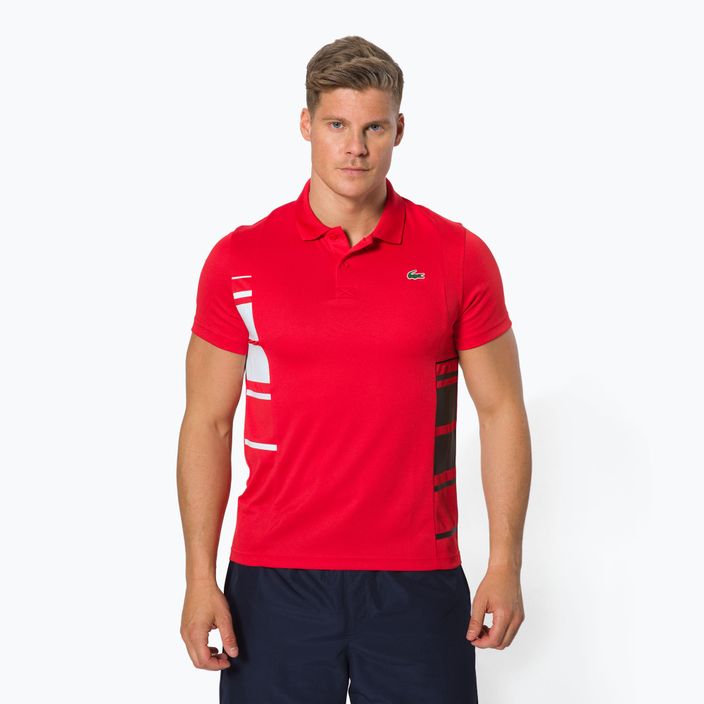 Tricou polo pentru bărbați Lacoste roșu DH0866 2