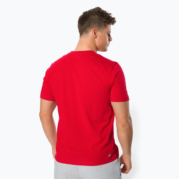 Tricou de tenis pentru bărbați Lacoste roșu TH7618 3