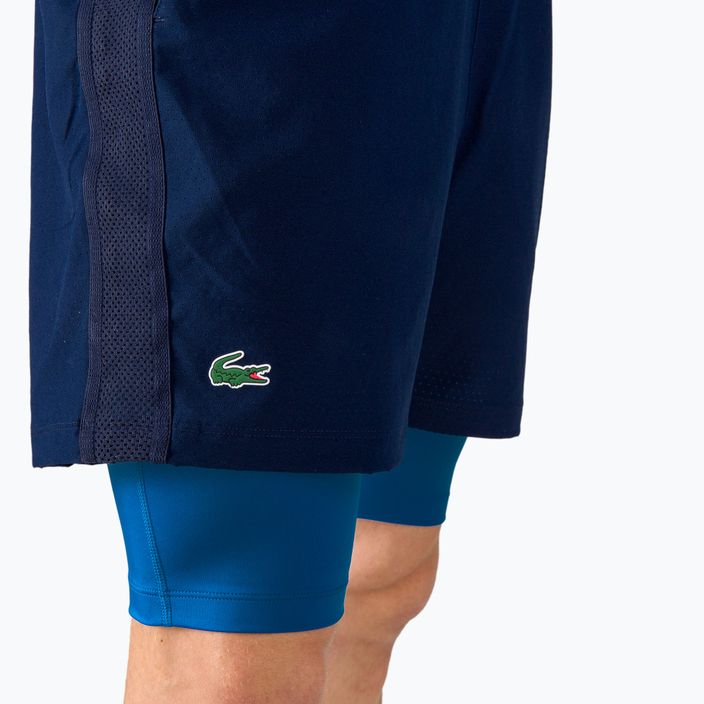 Pantaloni scurți de tenis Lacoste pentru bărbați, albastru marin AYH GH0965 4