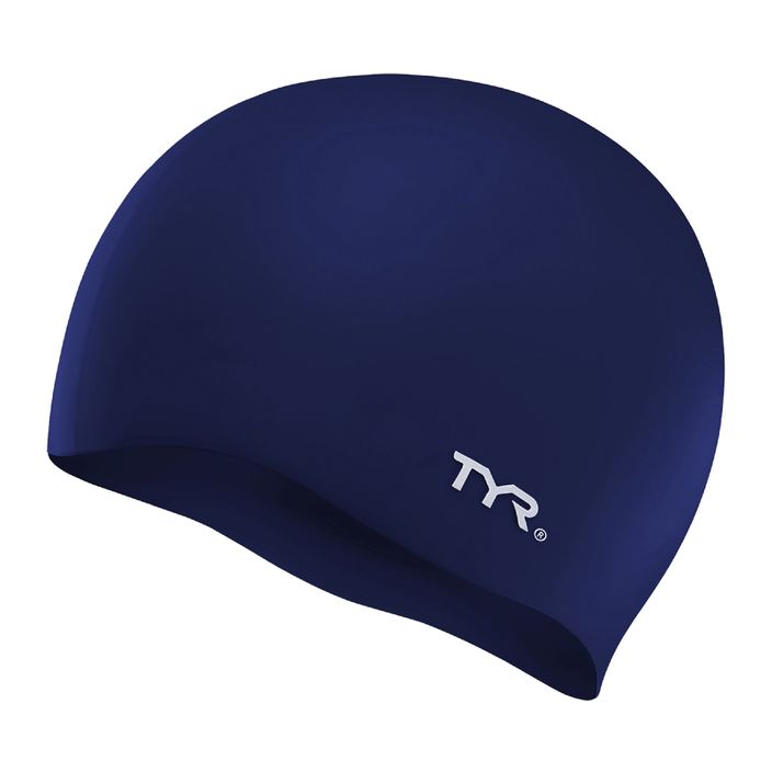 Cască de înot pentru copii  TYR Wrinkle-Free Silicone navy 2