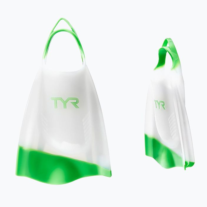 Aripioare de înot TYR Hydroblade alb-verzi LFHYD 5