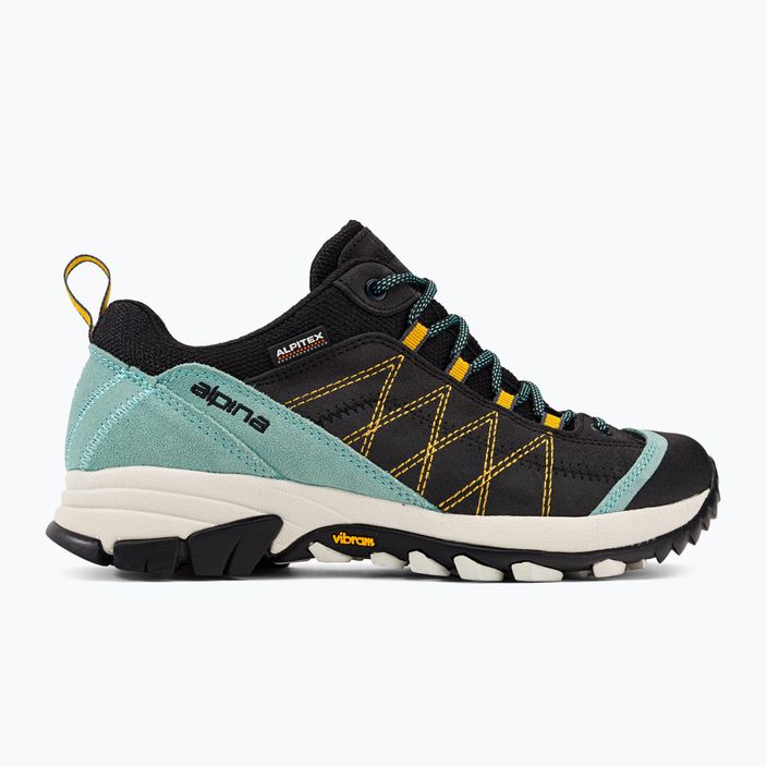 Pantofi de trekking pentru femei Alpina Glacia opal blue/black 2