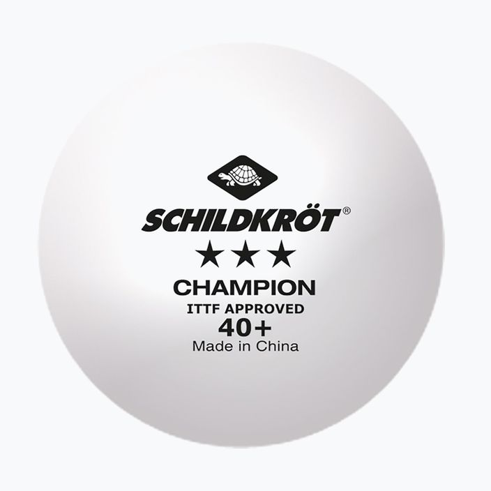 DONIC Schildkröt 3-Star Champion ITTF Poly 40+balls 3 buc alb 608540 2
