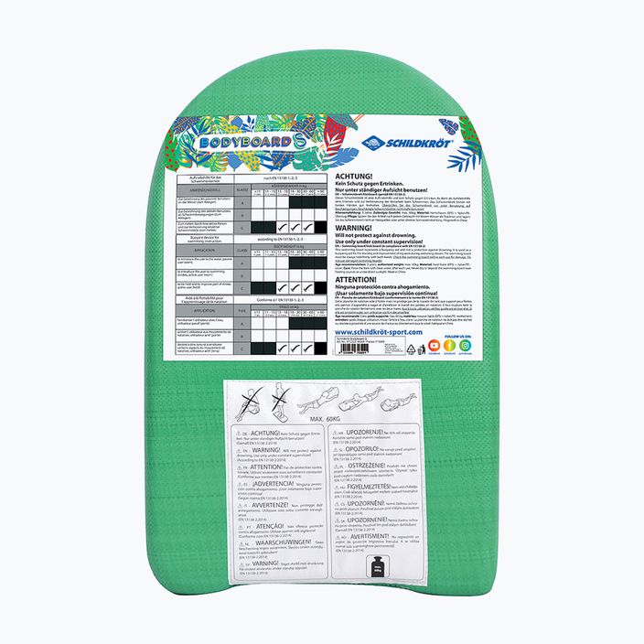 Schildkröt Bodyboard placă de înot verde-albastru 970322 6