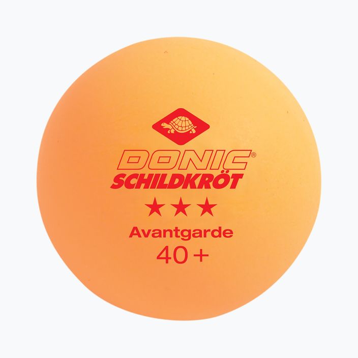DONIC Schildkröt 3-Stars Avantgarde ball Poly 40+3 buc, portocaliu 608338 2