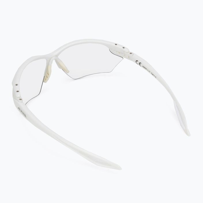 Ochelari de protecție pentru bicicletă Alpina Twist Four V S white/black 2