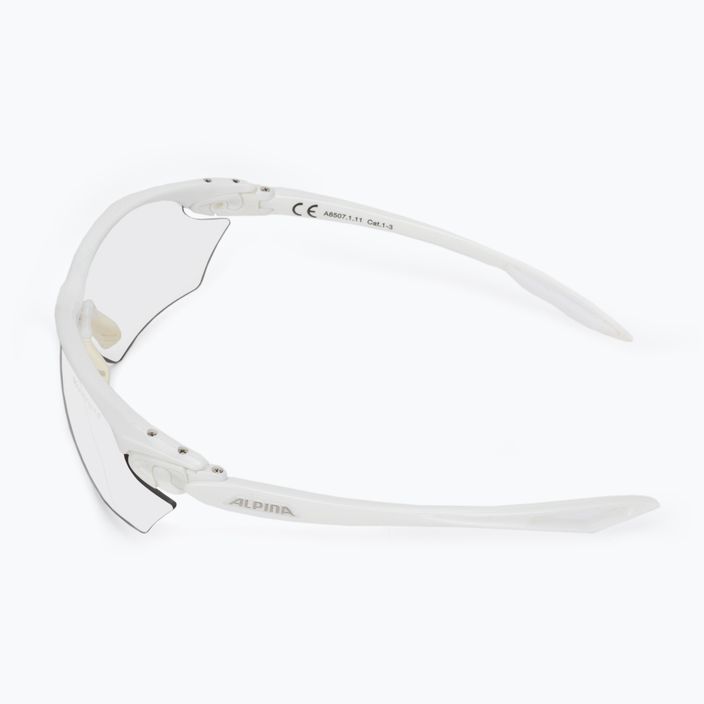 Ochelari de protecție pentru bicicletă Alpina Twist Four V S white/black 4