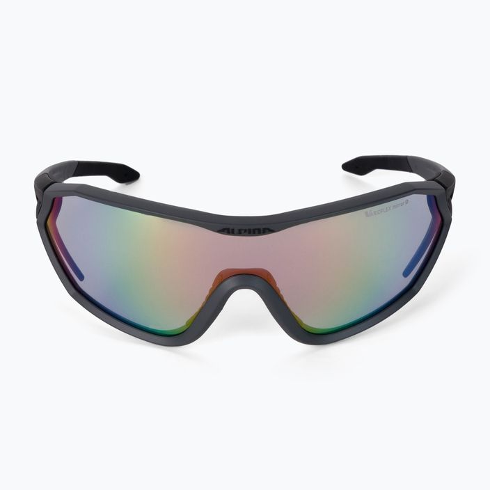 Ochelari de protecție pentru bicicletă Alpina S-Way VM coal matt black/rainbow mirror 3