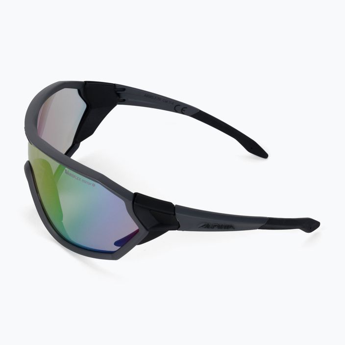 Ochelari de protecție pentru bicicletă Alpina S-Way VM coal matt black/rainbow mirror 4