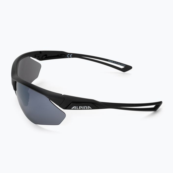 Ochelari de protecție pentru bicicletă Alpina Defey HR black matte/black mirror 4