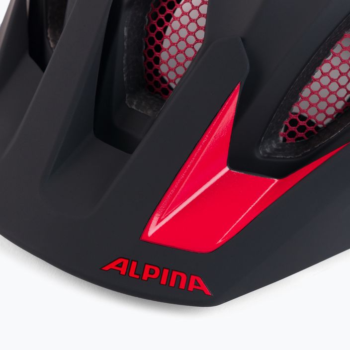 Cască de bicicletă Alpina Carapax 2.0 black/red matte 8