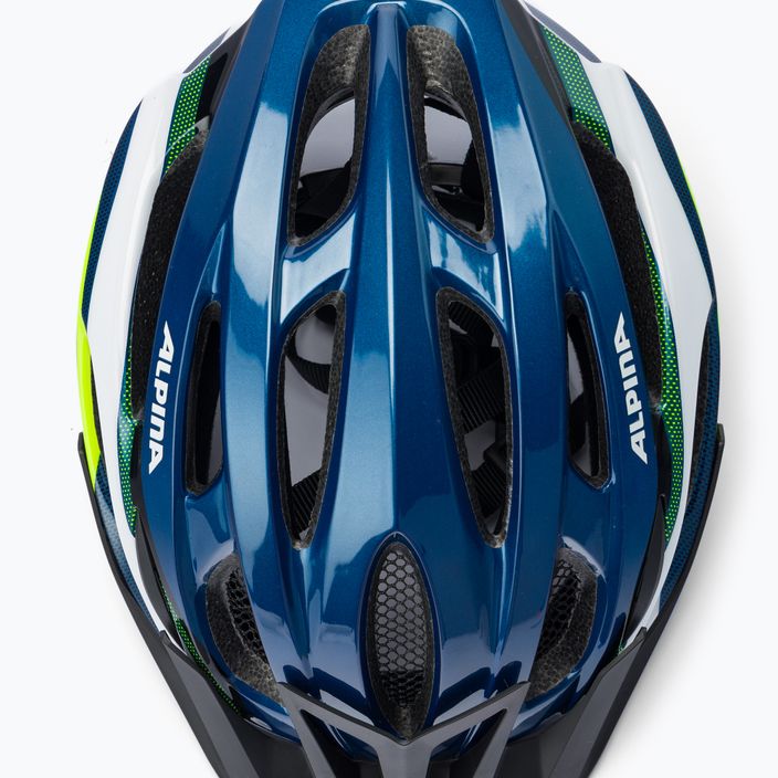 Cască de bicicletă Alpina MTB 17 dark blue/neon 6