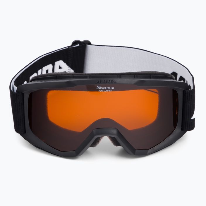 Ochelari de schi pentru copii Alpina Piney black matt/orange 2