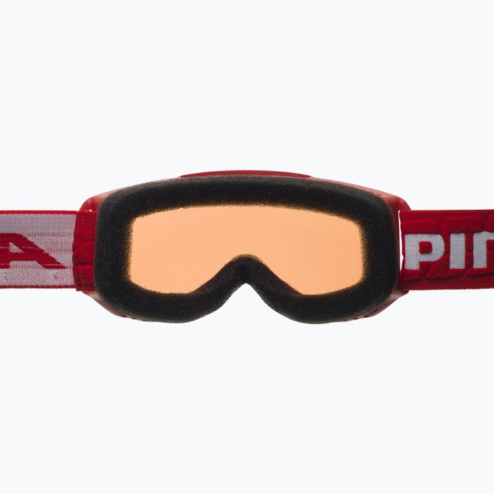 Ochelari de schi pentru copii Alpina Piney red matt/orange 8