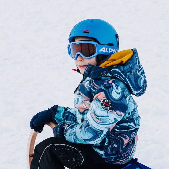 Ochelari de schi pentru copii Alpina Piney blue matt/orange 6