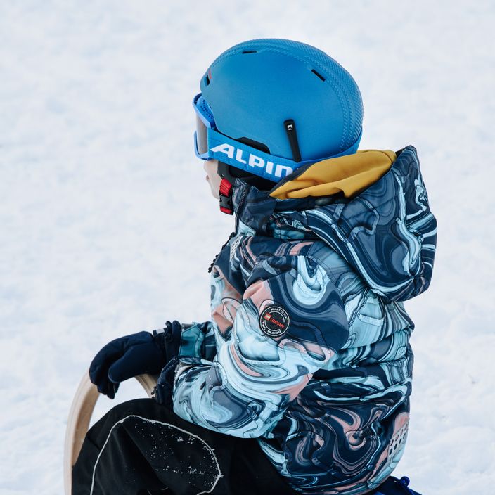 Ochelari de schi pentru copii Alpina Piney blue matt/orange 7