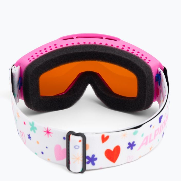 Ochelari de schi pentru copii Alpina Piney rose/rose matt/orange 3