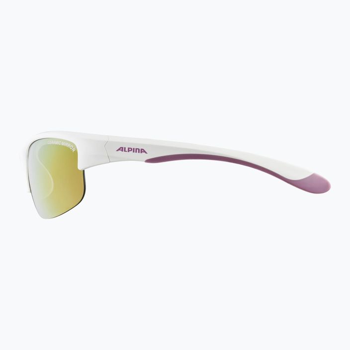 Ochelari de soare pentru copii Alpina Junior Flexxy Youth HR white purple matt/pink mirror 5