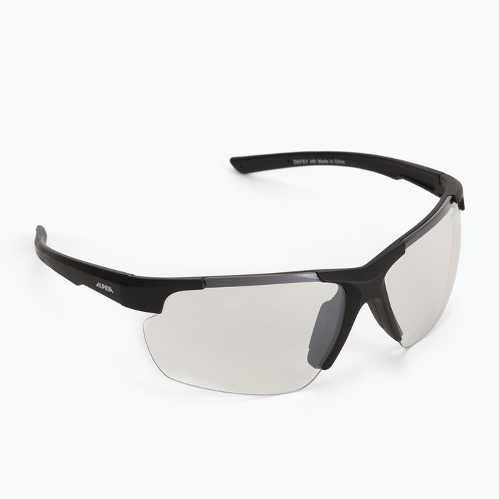 Ochelari de protecție pentru bicicletă Alpina Defey HR black matt/clear mirror