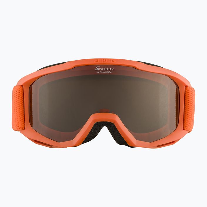 Ochelari de schi pentru copii Alpina Piney pumpkin matt/orange 7