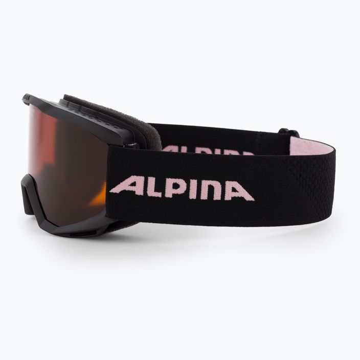 Ochelari de schi pentru copii Alpina Piney black/rose matt/orange 4