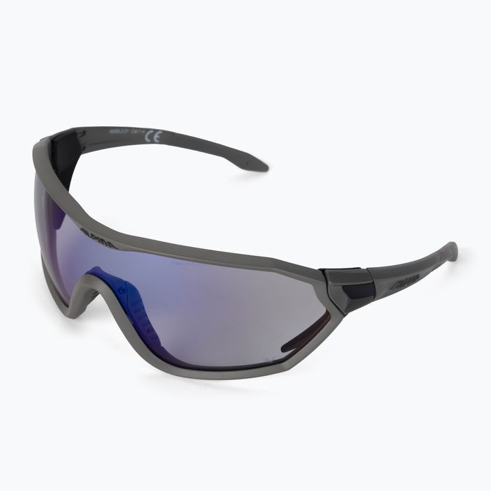Ochelari de protecție pentru bicicletă Alpina S-Way VM moon-grey matt/blue mirror 5