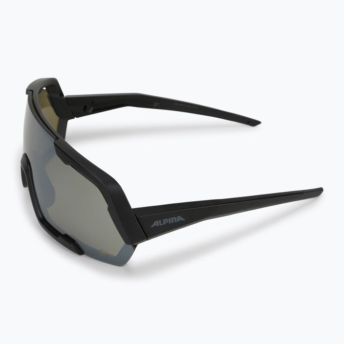Ochelari de protecție pentru bicicletă Alpina Rocket Q-Lite black matt/silver mirror 5