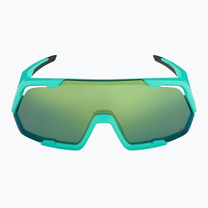 Ochelari de soare Alpina Rocket Q-Lite turquoise matt/green mirror 2